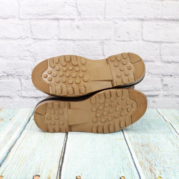 Sorel Brown Leather Lace Up Insulated Ankle Winter Duck Boots Size 11 - Picture 9 of 9